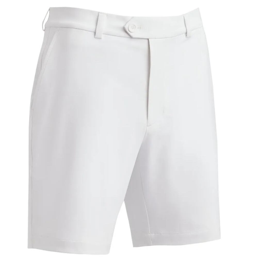 G/FORE Men's Maverick 4-Way Stretch Lined Shorts Snow White Size 36